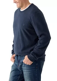 Big & Tall Soft Touch Jersey Crew Neck Sweater
