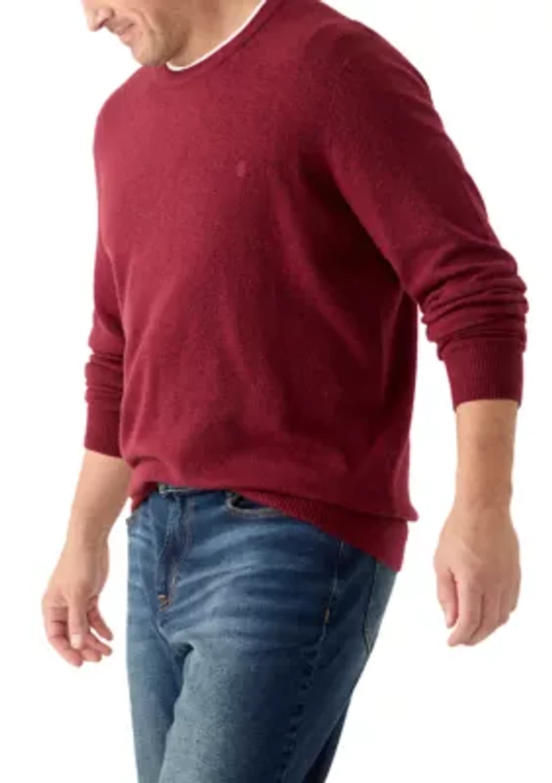 Big & Tall Soft Touch Jersey Crew Neck Sweater