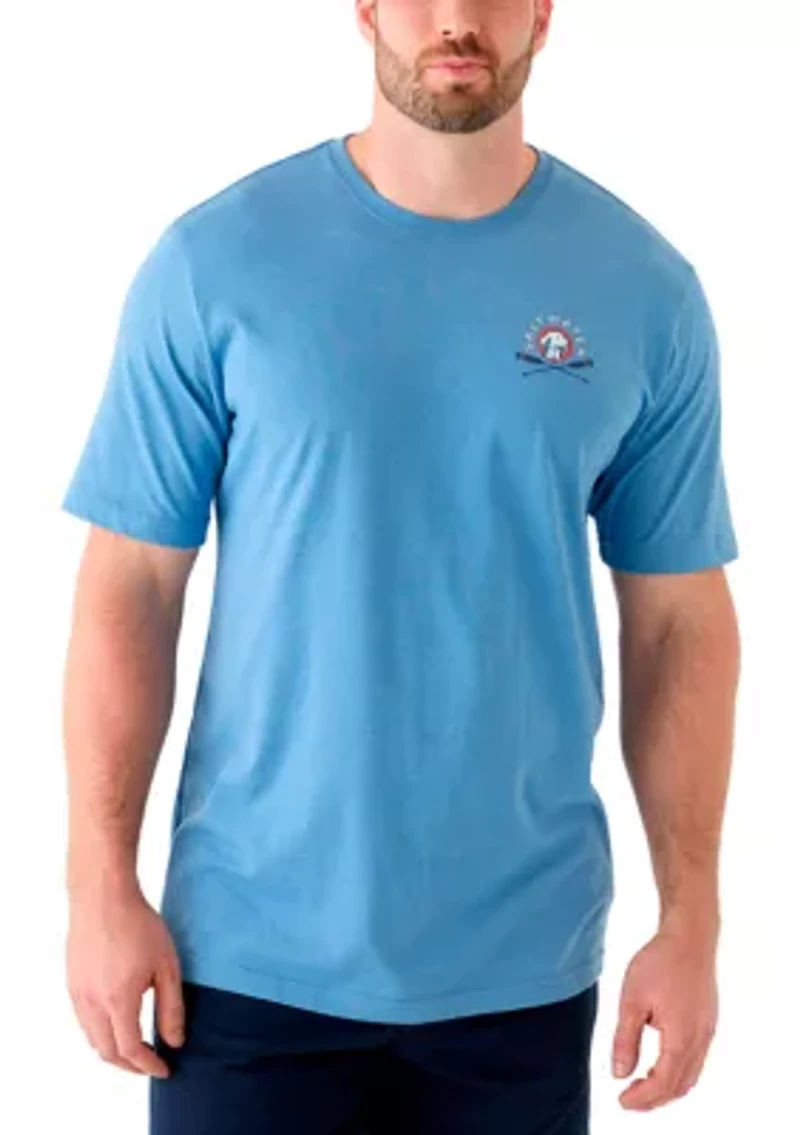 Big & Tall Short Sleeve Coastal Spirit Dog Graphic T-Shirt