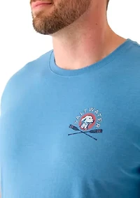 Big & Tall Short Sleeve Coastal Spirit Dog Graphic T-Shirt