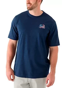 Big & Tall Short Sleeve Stars Crab Graphic T-Shirt