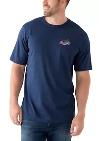 Big & Tall Feelin Festive Boat Graphic T-Shirt