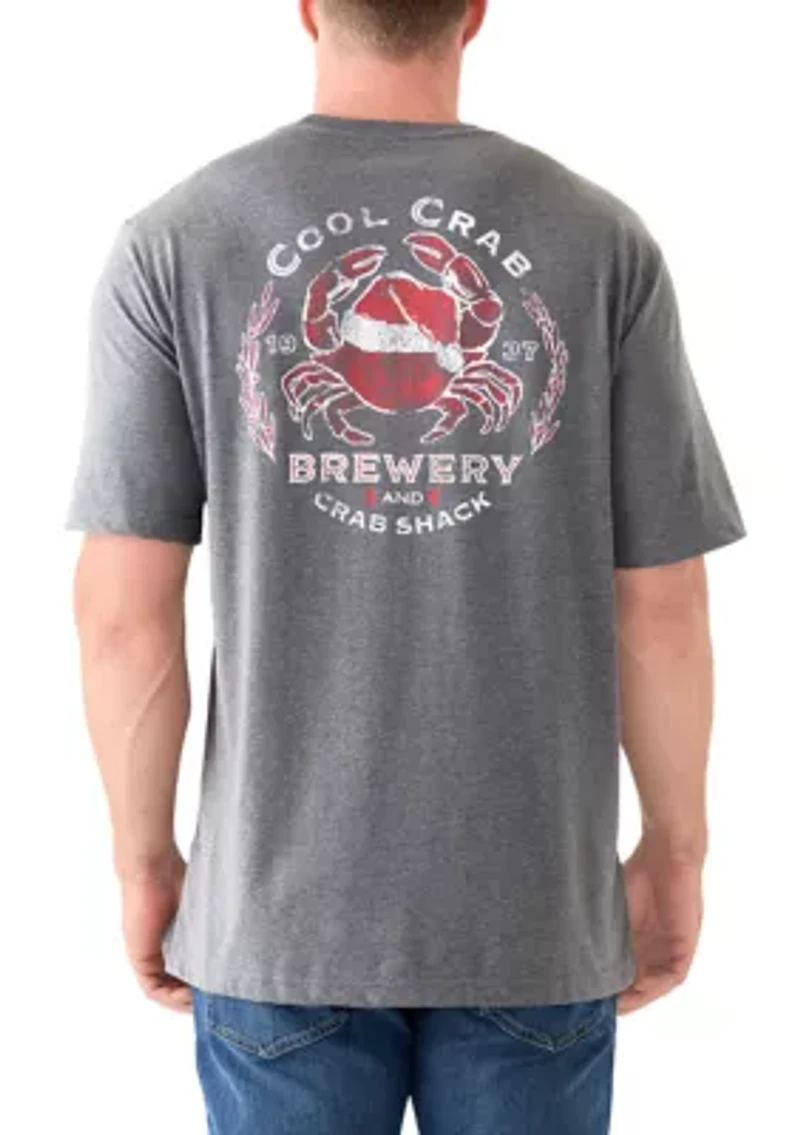 Big & Tall Short Sleeve Crab Graphic Tee