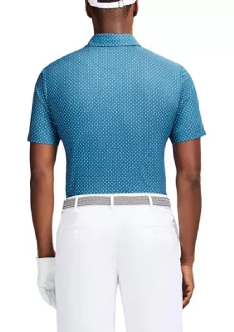 Repeat Geometric Print Polo Shirt
