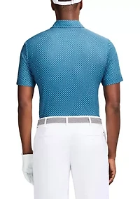 Repeat Geometric Print Polo Shirt