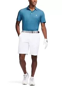 Repeat Geometric Print Polo Shirt