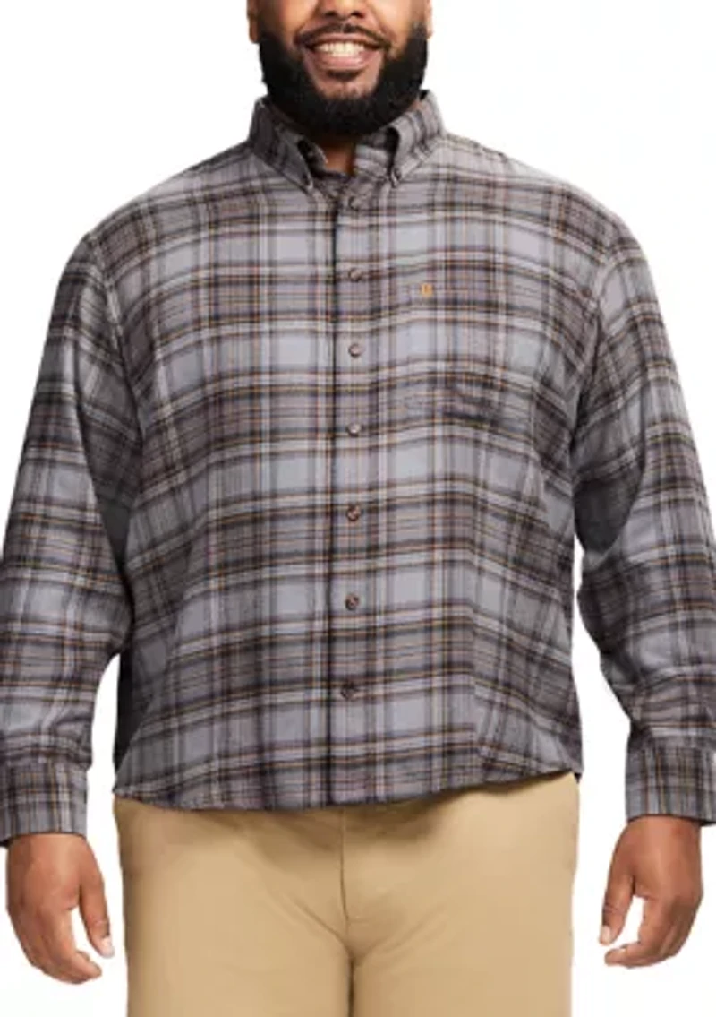 Big & Tall Stratton Flannel Long Sleeve Button Down