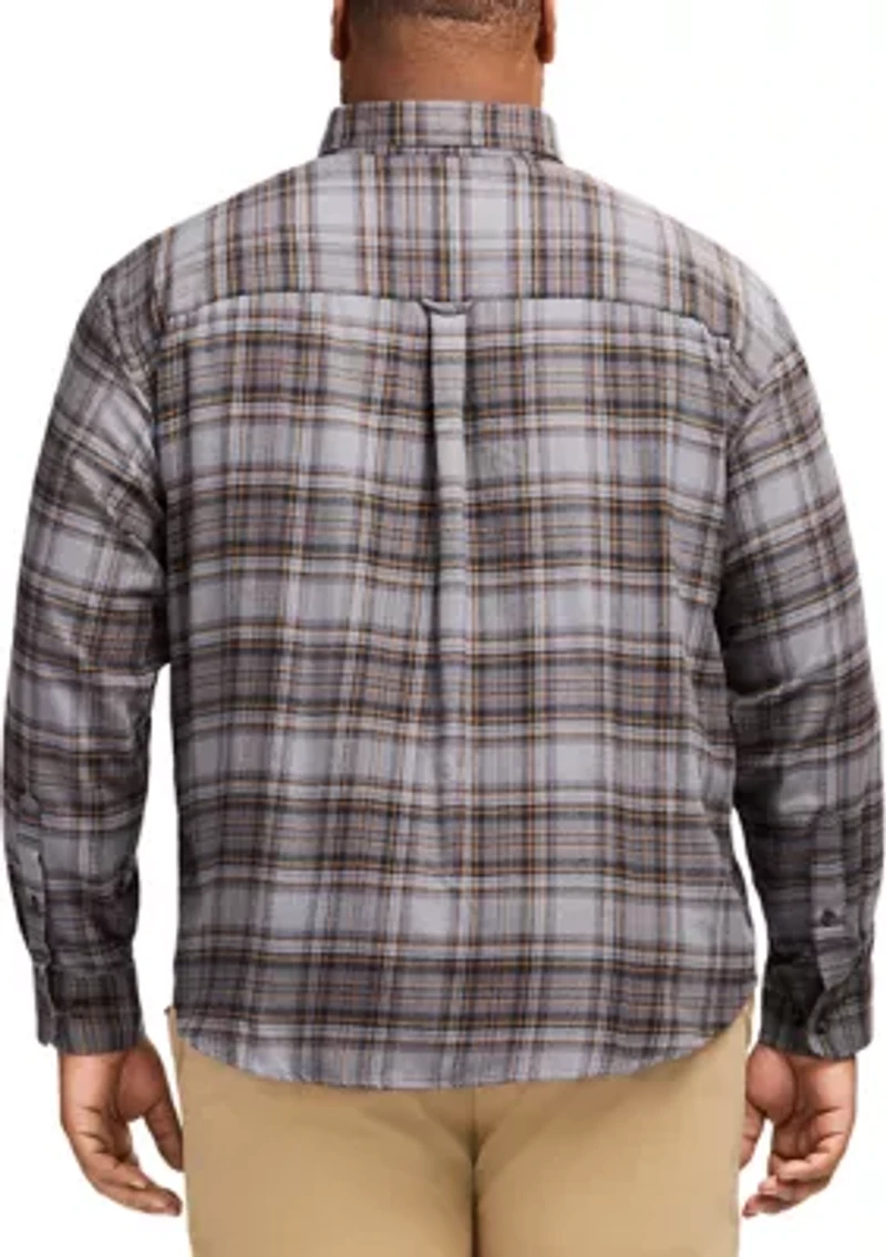 Big & Tall Stratton Flannel Long Sleeve Button Down