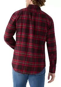 Stratton Flannel Long Sleeve Button Down Shirt