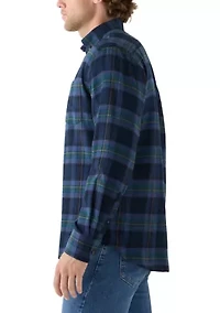 Stratton Flannel Long Sleeve Button Down Shirt