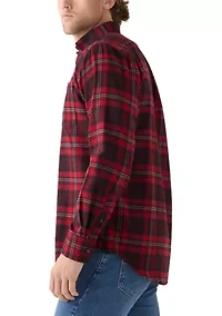 Stratton Flannel Long Sleeve Button Down Shirt