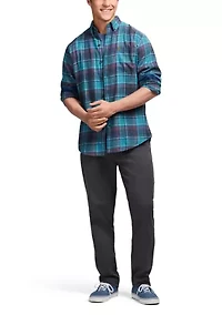Stratton Flannel Long Sleeve Button Down