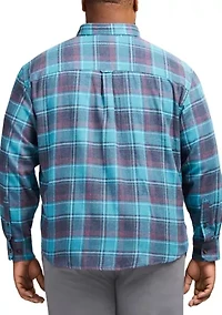 Big & Tall Stratton Flannel Long Sleeve Button Down Shirt