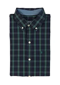 Holiday Tartan Long Sleeve Button Down Dress Shirt
