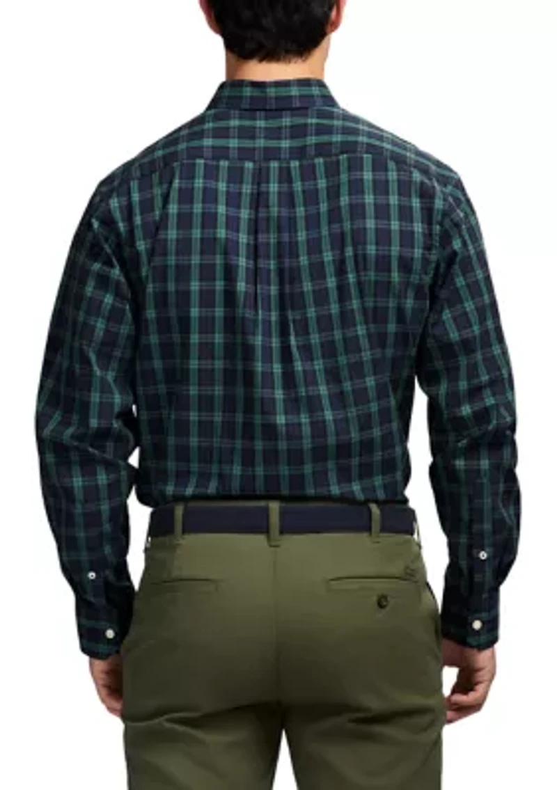 Holiday Tartan Long Sleeve Button Down Dress Shirt