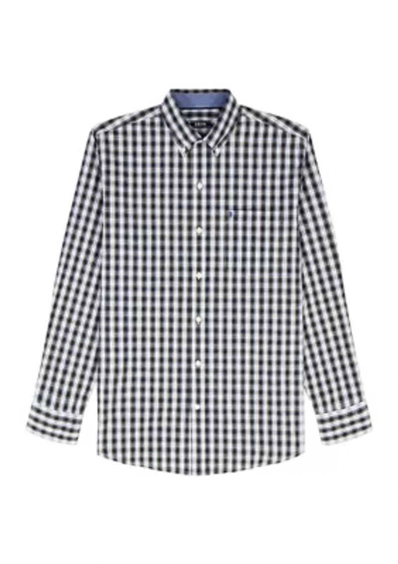 Big & Tall Long Sleeve Holiday Tartan Button Down