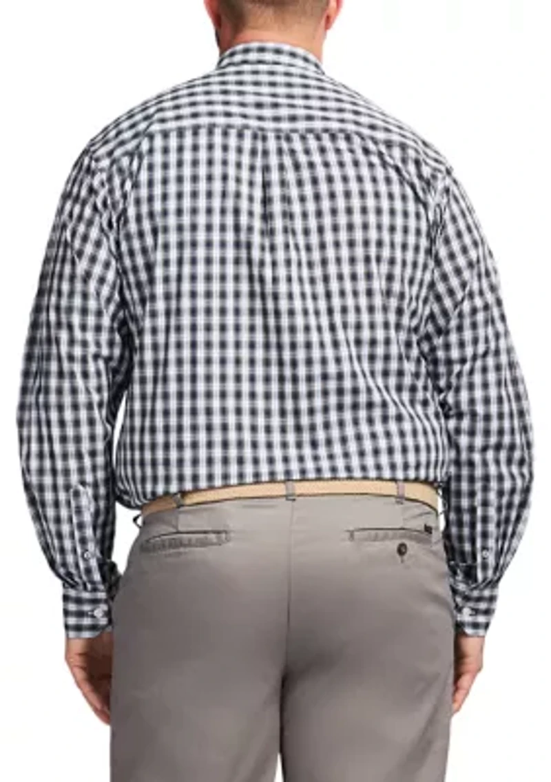 Big & Tall Long Sleeve Holiday Tartan Button Down