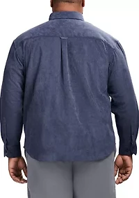 Big & Tall Long Sleeve Corduroy Button Down Shirt