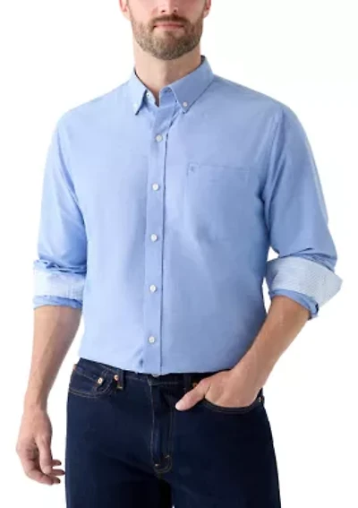 Heathered Oxford Button Up Shirt