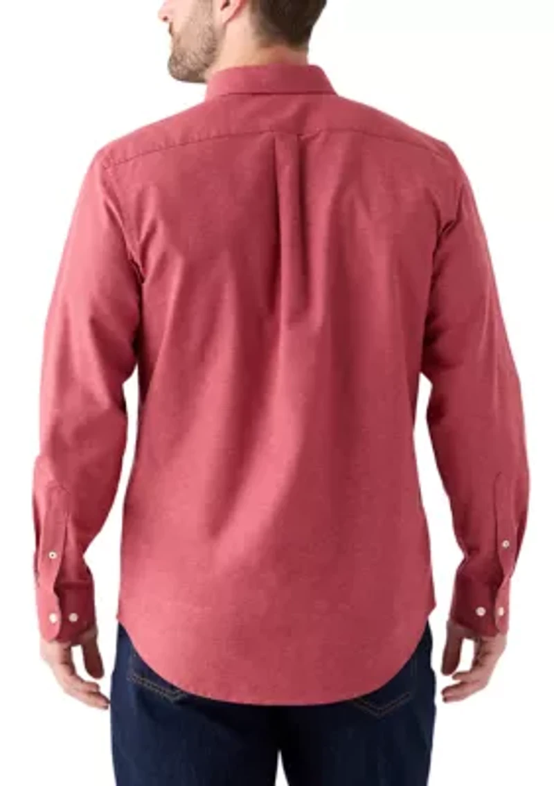 Heathered Oxford Button Up Shirt