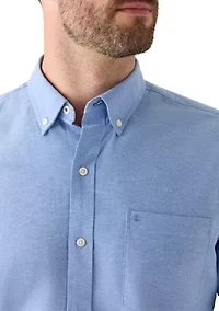 Heathered Oxford Button Up Shirt