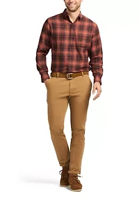 Stratton Flannel Long Sleeve Button Down