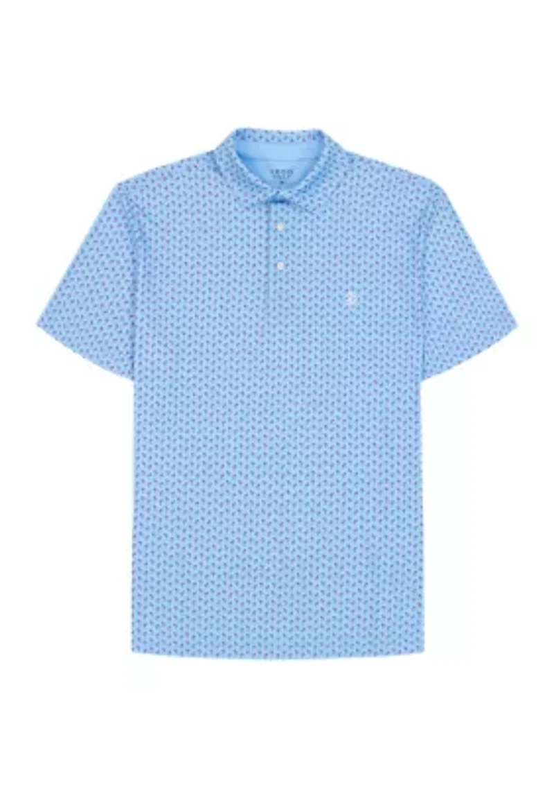 Flamingo Printed Polo Shirt