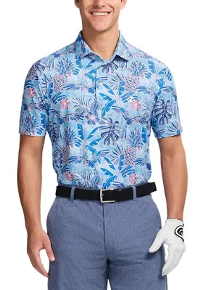 SwingFlex Elite Fashion Print Polo Shirt