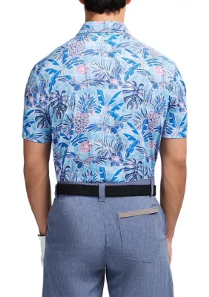 SwingFlex Elite Fashion Print Polo Shirt