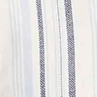 Short Sleeve Woven Saltwater Dunes Texture Stripe Shirt