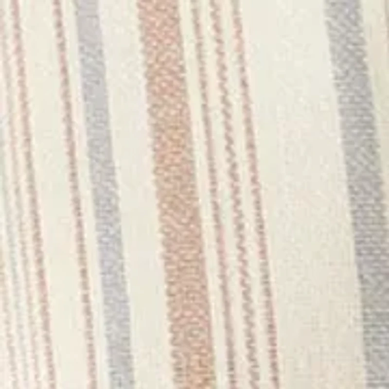 Big & Tall Short Sleeve Lux Saltwater Dunes Multi Vertical Stripe Shirt