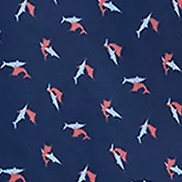 Big & Tall Short Sleeve Breeze Marlin Print Shirt