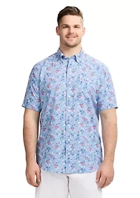 Big & Tall Short Sleeve Breeze Surfer Print Shirt