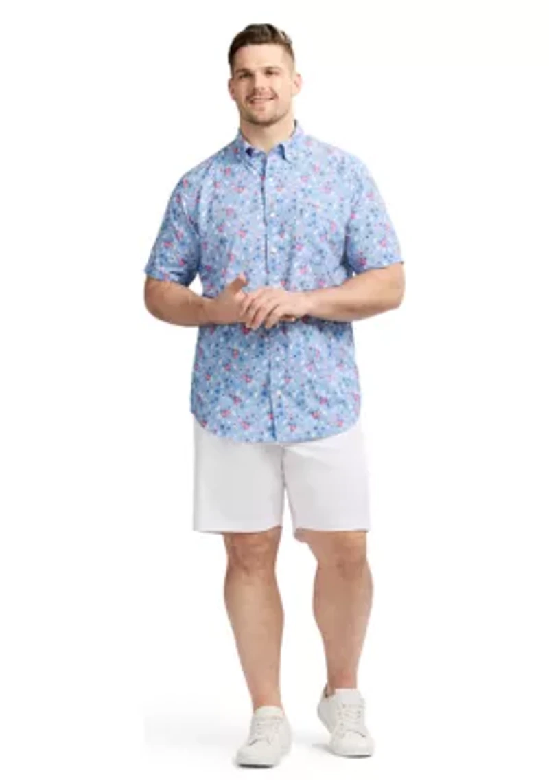 Big & Tall Short Sleeve Breeze Surfer Print Shirt