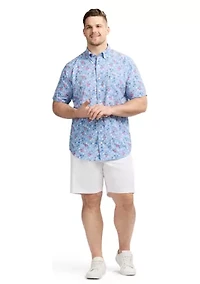 Big & Tall Short Sleeve Breeze Surfer Print Shirt
