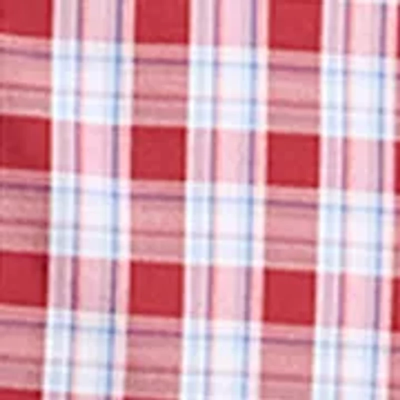 Big & Tall Short Sleeve Breeze Woven Plaid Shirt