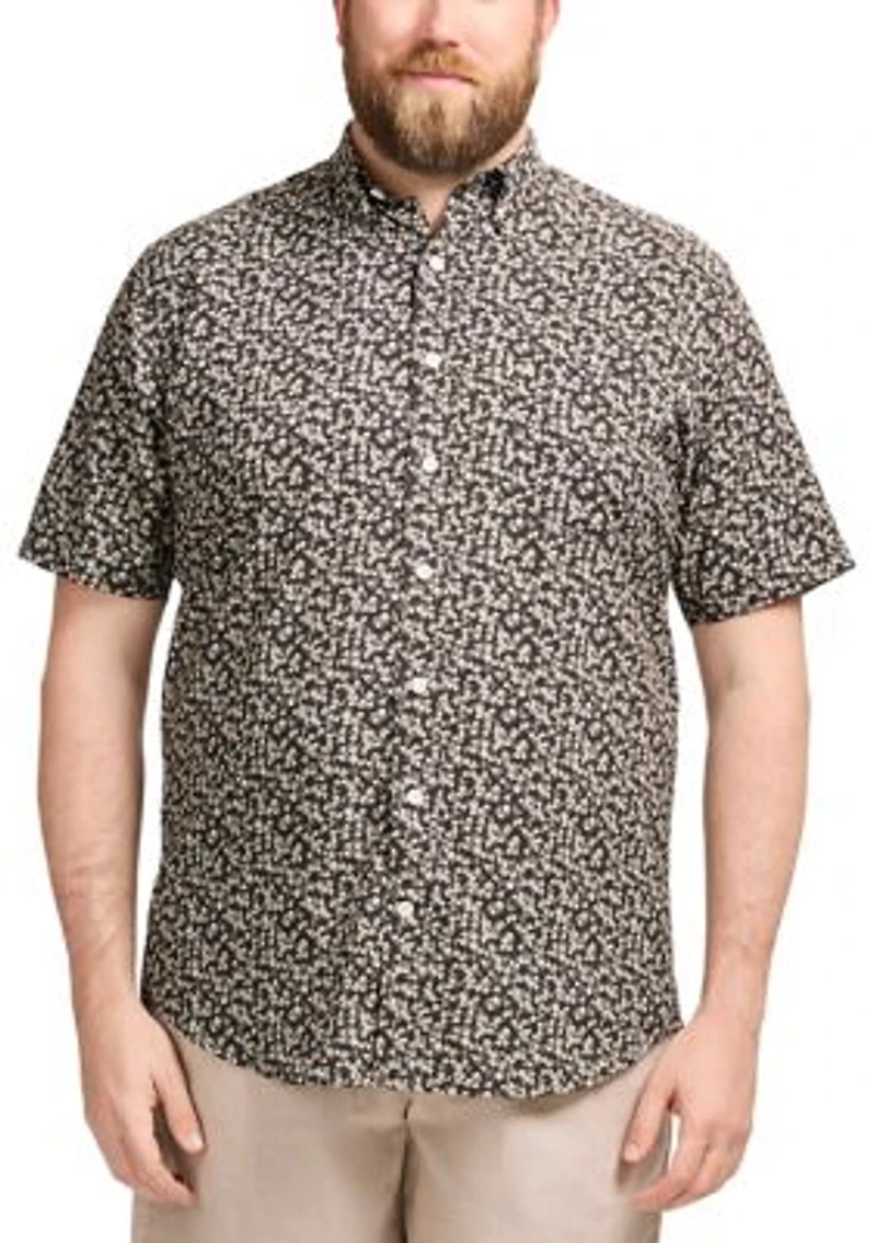 Big & Tall Short Sleeve Breeze Floral Printed Woven Shirt