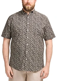 Big & Tall Short Sleeve Breeze Floral Printed Woven Shirt