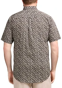 Big & Tall Short Sleeve Breeze Floral Printed Woven Shirt