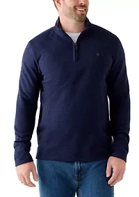 Big & Tall 1/4 Zip Fleece Sweater