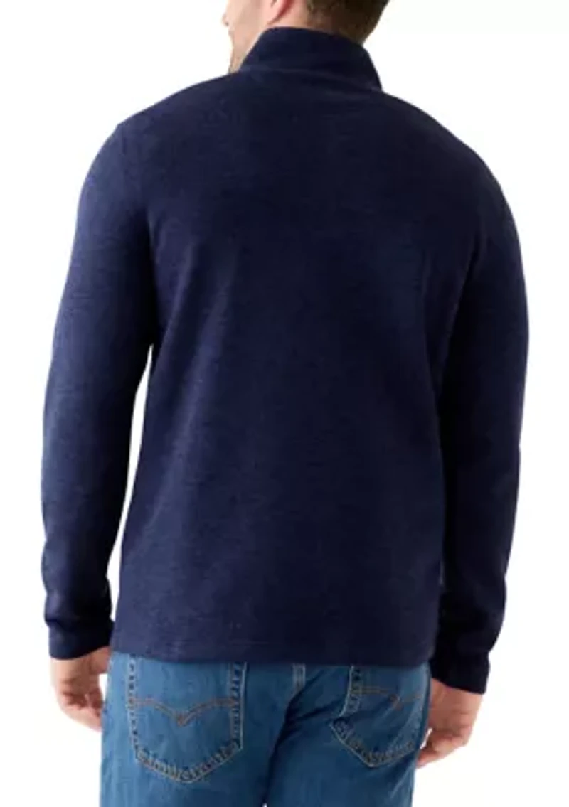 Big & Tall 1/4 Zip Fleece Sweater
