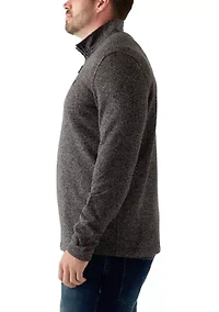 Big & Tall 1/4 Zip Fleece Sweater