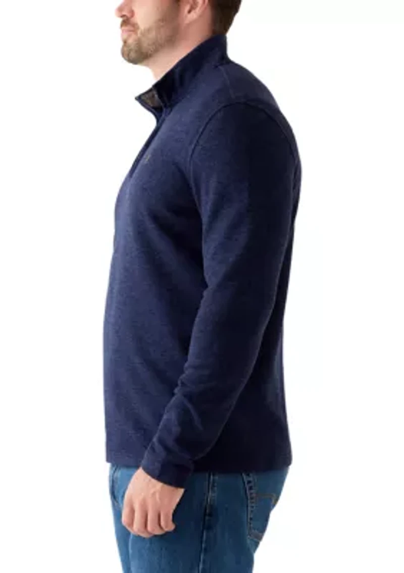 Big & Tall 1/4 Zip Fleece Sweater