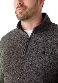 Big & Tall 1/4 Zip Fleece Sweater