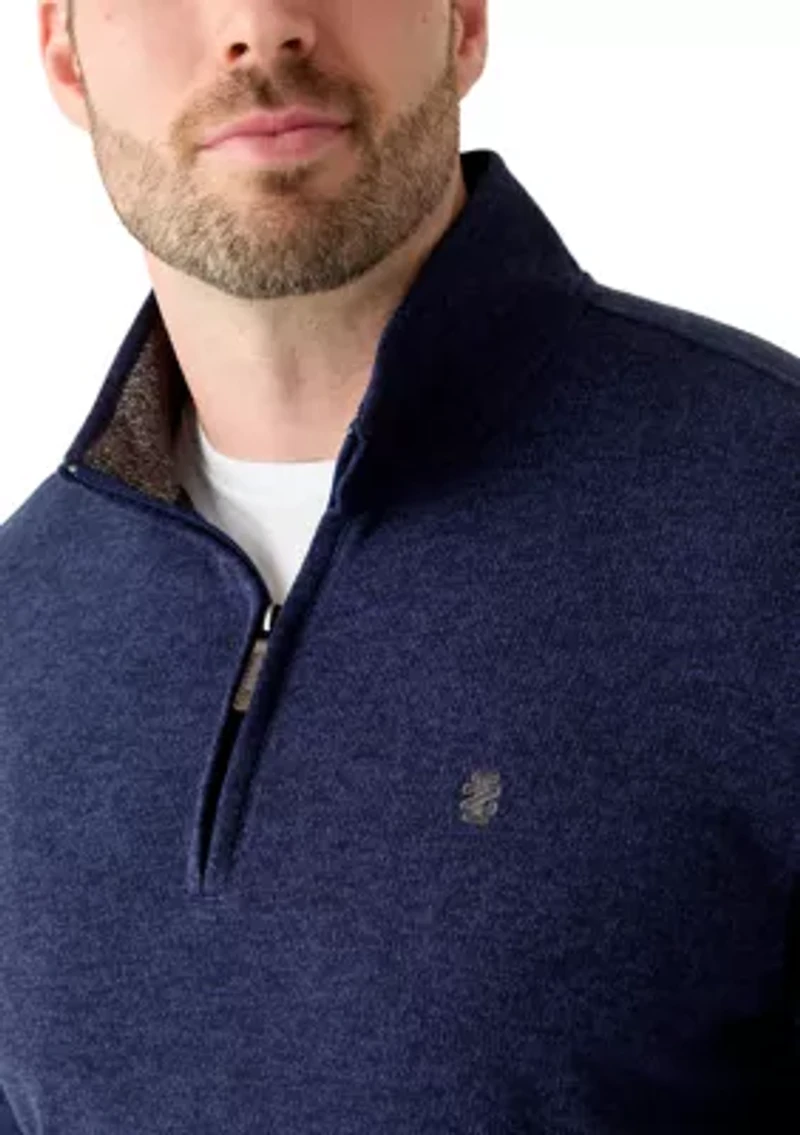 Big & Tall 1/4 Zip Fleece Sweater
