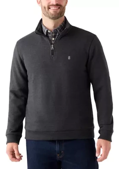 Long Sleeve Solid Quarter Zip
