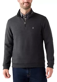 Long Sleeve Solid Quarter Zip