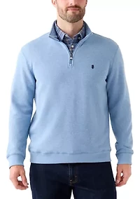 Long Sleeve Solid Quarter Zip