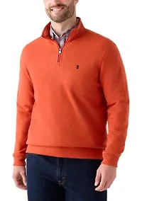 Long Sleeve Solid Quarter Zip
