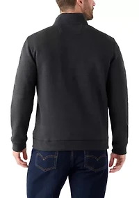 Long Sleeve Solid Quarter Zip